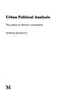 Urban political analysis: the politics of collective consumption