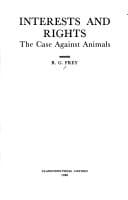 Interests and rights: the case against animals