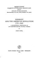 Germany and the American Revolution, 1770-1800: a sociohistorical investigation of late eighteenth-century political thinking