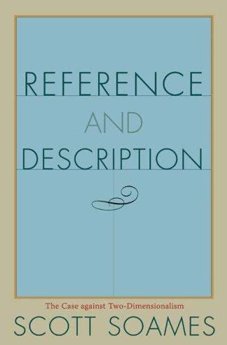 Reference and Description: The Case against Two-Dimensionalism