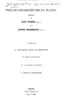 Pseudo-Shakespearian plays.