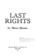 Last rights.