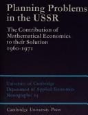 Planning problems in the USSR: the contribution of mathematical economics to their solution 1960-1971.