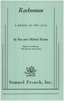 Rashomon: a drama in two acts