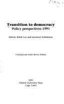 Transition to democracy: policy perspectives 1991