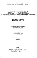 San Diego: a chronological & documentary history, 1535-1976