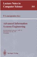 Advanced Information Systems Engineering: 4th International Conference Caise '92 Manchester, Uk, May 12-15, 1992: Proceedings (Lecture Notes in Computer Science)