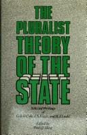 pluralist theory of the state: selected writings of G.D. H. Cole, J.N. Figgis and H.J. Laski