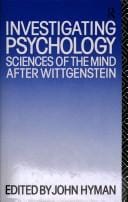 Investigating Psychology: Sciences of the Mind After Wittgenstein