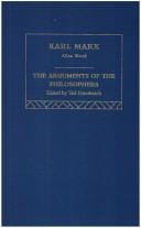 Marx: Arguments of the Philosophers, 37 Volume Set (Arguments of the Philosophers)