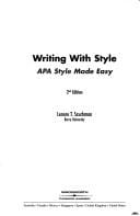 Writing with Style: APA Style Made Easy (with InfoTrac)