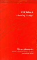 pleroma: -Reading in Hegel (Meridian: Crossing Aesthetics)