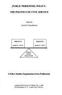 Public Personnel Policy: The Politics of Civil Service (Policy Studies Organization Series)