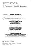 Statistics: A Guide to the Unknown