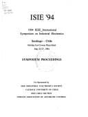 1994 IEEE International Symposium on Industrial Electronics