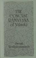 The concise Rāmāyaṇa of Vālmīki