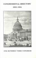 1993-1994 Official Congressional Directory: 103D Congress