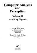Computer Analysis and Perception: Auditory Signals
