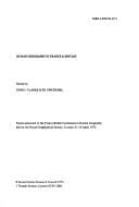 Human Geography in France and Britain: Papers Presented to the Franco-British Conference in Human Geography Held at the Royal Geographical Society, Lo