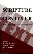Scripture in Context 2: More Essays on the Comparative Method (Scripture in Context) (Scripture in Context)