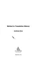 Method in Translation History