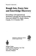 Rough Sets, Fuzzy Sets, and Knowledge Discovery: Proceedings of the International Workshop on Rough Sets and Knowledge Discovery (Rskd '93), Banff, Al (Workshops in Computing)