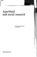 Apartheid and Social Research