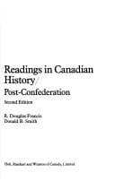 Readings in Canadian History Post Confederation
