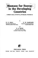 Biomass for Energy in the Developing Countries: Current Role-Potential-Problems-Prospects