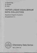 Vapor-Liquid Equilibrium Data Collection 1A: Aqueous-Organic Systems (Supplement 1) (Chemistry Data Series Vol.1 Part 1a)