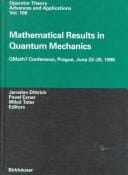 Mathematical Results in Quantum Mechanics: Qmath7 Conference, Prague, June 22-26, 1998 (Progress in Systems and Control Theory)