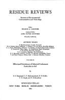Residue Reviews: Effect and Persistence of Selected Carbamate Pesticides in Soil (Reviews of Environmental Contamination and Toxicology)