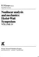 Nonlinear Analysis and Mechanics: Heriot-Watt Symposium