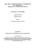 1994 IEEE International Conference on Personal Wireless Communications: Conference Proceedings, August 18-19, 1994, Bangalore, India