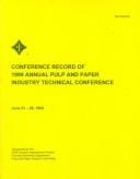 Pulp and Paper Industry Technical Conference, 1999 (Ieee International Symposium on Information Theory//Proceedings)