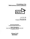 American Control Conference 1998.