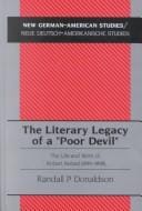 The Literary Legacy of a Poor Devil: The Life and Work of Robert Reitzel (1849-1898) (New German-American Studies/Neue Deutsch-Amerikanische Studien)