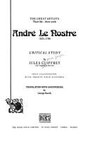 André Le Nostre (1613-1700): critical study