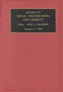 Research in Social Stratification and Mobility: Research Annual 1990
