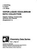 Vapor-liquid equilibrium data collection: Organic hydroxy compounds : alcohols and phenols : supplement 4