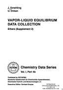 Vapor-liquid equilibrium data collection: Ethers : supplement 2
