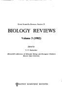 Biology Reviews, 1982: Section D