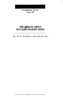 debate about nuclear weapon tests