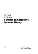 Seminar on Geometric Measure Theory (Dmv Seminar, Bd 7)