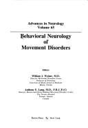 Behavioral Neurology of Movement Disorders (Advances in Neurology)