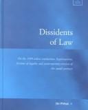 Dissidents of Law: On the 1989 Velvet Revolutions, Legitimations, Fictions of Legality and Contemporary Version of the Social Contract (Law, Justice and Power)