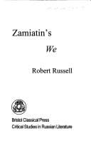 Zamiatin's We (Critical Studies in Russian Literature) (Critical Studies in Russian Literature)