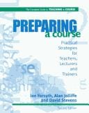 Preparing a course: practical strategies for teachers, lecturers and trainers