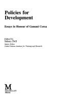 Policies for development: essays in honour of Gamani Corea
