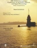 IEEE International Conference on Acoustics, Speech, and Signal Processing  2000